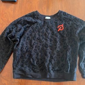 Peloton black leopard sweatshirt